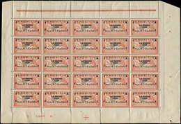 ** TIMBRES EN FEUILLES - 257A  Expo Le Havre, 2f. Orange Et Vert-bleu, PANNEAU De 25, 2 Ex. Adh., Les Autres TB - Full Sheets