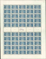 ** TIMBRES EN FEUILLES - 274   Expo Coloniale, 1f.50 Bleu, FEUILLE De 50 (25 + 25) Avec Bords, TB - Full Sheets