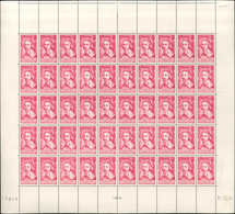 ** TIMBRES EN FEUILLES - 305   Richelieu, 1f.50 Rose, FEUILLE De 50 Pliée CD 11/5/35, TB - Full Sheets