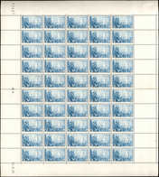 ** TIMBRES EN FEUILLES - 328   Rassemblement Pour La Paix, 1f.50 Bleu, FEUILLE De 50 Pliée, CD 12/9/36, TB - Full Sheets