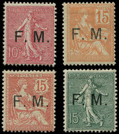 * FRANCHISE MILITAIRE - 1/4  Mouchon Et Semeuse, TB - Military Postage Stamps