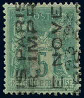 (*) PREOBLITERES - 15  Sage,  5c. Vert, Surch. Vert. Sans Quantième, TB. Br, Cote Maury - 1893-1947