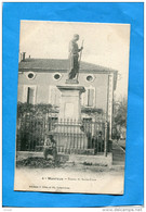 MONTEUX-un Homme Assis  Sous La Statue De Saint Saens-édition Brun -a Voyagé En 1907 - Monteux
