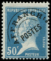 ** PREOBLITERES - 68  Pasteur, 50c. Bleu, TB - 1893-1947