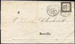 Let TAXE - 4   15c. Noir Litho, Obl. MARSEILLE 26/4/71 S. LAC, TB. C - 1859-1959 Used