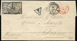 Let TAXE - 17 Et 18, 20c. Et 30c. Noir Obl. Càd AOUSTE 20/5/85 S. LSC De NOUMEA 26/3 Non Affr., RR, TB - 1859-1959 Used