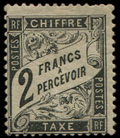 * TAXE - 23   2f. Noir, 2 Plis Et Forte Ch., B/TB. C - 1859-1959 Used