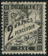 TAXE - 23   2f. Noir, Obl., TB. J - 1859-1959 Used