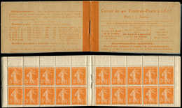 CARNETS (N°Cérès Jusqu'en1964) - 16   Semeuse Camée,  5c. Orange, N°158A, T IIA, Couverture Postale, 1921, TB - Otros & Sin Clasificación