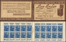 CARNETS (N°Cérès Jusqu'en1964) - 146  Jeanne D'Arc, 50c. Bleu, N°257, T I, S. 164-O-B, LUX RADIO, TB - Otros & Sin Clasificación