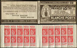 CARNETS (N°Cérès Jusqu'en1964) - 179  Paix, 50c. Rouge, N°283, T I, S. 278, BLANCHE PORTE, N°41195, Daté 2/12/32, TTB - Otros & Sin Clasificación