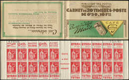 CARNETS (N°Cérès Jusqu'en1964) - 211  Paix, 50c. Rouge, N°283C, T III, S. 2, CAFE DES GOURMETS, N°45060 Daté 23/3/37, Su - Otros & Sin Clasificación