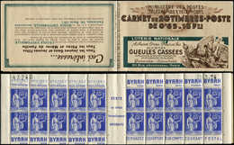 CARNETS (N°Cérès Jusqu'en1964) - 239  Paix, 65c. Bleu, N°365A, T II, S. 26, GUEULES CASSEES, N°43266 Daté 26/1/38, TTB - Otros & Sin Clasificación