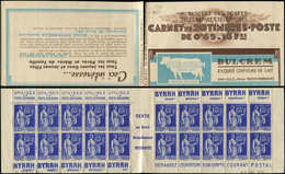 CARNETS (N°Cérès Jusqu'en1964) - 240  Paix, 65c. Bleu, N°365A, T II, S. 16-21, DULCREM, Adh. Sur Les Bords, TB - Otros & Sin Clasificación