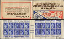 CARNETS (N°Cérès Jusqu'en1964) - 244  Paix, 90c. Bleu, N°368, T I, S. 58-A, LOTERIE NATIONALE (C2 Télégraphe), N°20031 E - Otros & Sin Clasificación