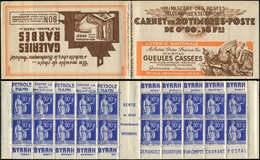 CARNETS (N°Cérès Jusqu'en1964) - 246  Paix, 90c. Bleu, N°368, T I, S. 52, GUEULES CASSEES, Superbe - Otros & Sin Clasificación