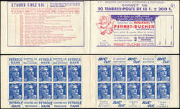 CARNETS (N°Cérès Jusqu'en1964) - 274  Gandon, 15f. Bleu, N°886, T I, S. 13, PERNET-DUCHER, N° Et Date Tronqués, TB - Other & Unclassified