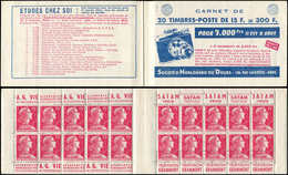 CARNETS (N°Cérès Jusqu'en1964) - 282  Muller, 15f. Rose, N°1011, S. 5-57, HORLOGERIE DU DOUBS-AJAX, TB - Other & Unclassified