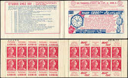 CARNETS (N°Cérès Jusqu'en1964) - 308  Muller, 15f. Rose, N°1011, S. 5-55, HORLOGERIE DU DOUBS, N° Et Date (29/8/55) Tron - Otros & Sin Clasificación