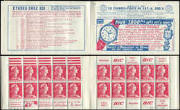 CARNETS (N°Cérès Jusqu'en1964) - 310  Muller, 15f. Rose, N°1011, S. 6-56, HORLOGERIE DU DOUBS, N°68491 Et Date 22/5/56 T - Otros & Sin Clasificación