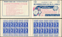 CARNETS (N°Cérès Jusqu'en1964) - 322  Muller, 20f. Bleu, N°1011B, T I, S. 12-58, HORLOGERIE DU DOUBS, TB - Other & Unclassified