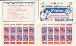 CARNETS (N°Cérès Jusqu'en1964) - 364  Marianne à La Nef, 0,25 Bleu Et Rouge, N°1234, T I, S. 3-60, HORLOGERIE DU DOUBS, - Other & Unclassified