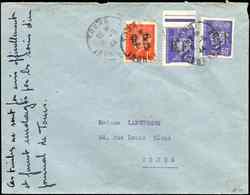 Let TIMBRES DE LIBERATION - TOURS MAIRIE 9 (2) Et 14 Obl. 6/9/44 Sur Env., TB. C - Liberation