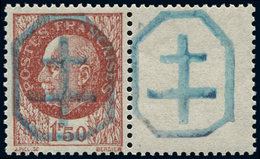 ** TIMBRES DE LIBERATION - UZERCHE 3 : 1f50 Brun-rouge, Bdf Interp., TB, Signé Mayer - Liberation