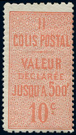 * COLIS POSTAUX - 5    10c. Rouge, Dentelé 10 X 13 1/2, Inf. Trace De Ch., TB - Other & Unclassified