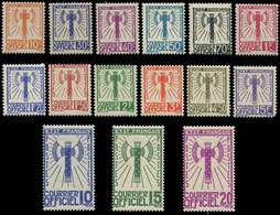 ** Spécialités Diverses - SERVICE 1/15 : Série Francisque, TB - Mint/Hinged