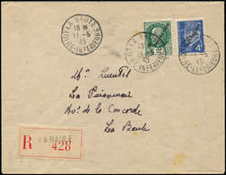 Let Spécialités Diverses - GUERRE ST NAZAIRE 2f. Et 4f. Pétain Surch. LIBERATION Obl. LA BAULE 11/5/45 Sur Env. Rec., Ar - War Stamps
