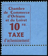 ** Spécialités Diverses - TIMBRES DE GREVE, ORLEANS 2 : 10f. Bleu, Dentelé 3 COTES Cdf, TB, Cote Maury - Otros & Sin Clasificación