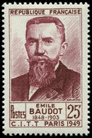 ** VARIETES - 846A  Baudot, 1848 Au Lieu De 1845, TB - Unused Stamps
