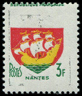 ** VARIETES - 1185a  Nantes, Couleur Noire ABSENTE, Les Autres DEPLACEES, TB - Unused Stamps