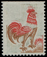 ** VARIETES - 1331A  Coq De Decaris, 0,30, SANS La Couleur Verte, De Carnet, TB - Unused Stamps