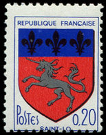 ** VARIETES - 1510j  Saint-Lô, Fleurs De Lys NOIRES, TB, Cote Maury - Unused Stamps