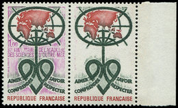 ** VARIETES - 1760   Sciences D'Outre-Mer, SANS La Couleur Violette Tenant à Normal, TB, Cote Maury - Unused Stamps