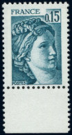 ** VARIETES - 1966a  Sabine 0,15 Vert-bleu, 2 Bandes De PHOSPHO, Bdf, TB - Unused Stamps