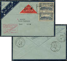 Let Air Bleu - N°299 PAIRE Obl. Càd PARIS 10/7/35 S. Env., Cachet  PARIS-LILLE, TB - First Flight Covers