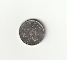 5 PENCE - ENGLAND - 1997 - 5 Pence & 5 New Pence