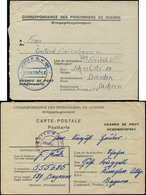 Let Guerre 1939/1945 - Prisonniers Allemands En France, 2 Formules Avec Censures Différentes Du Camp N°189 (Bayonne), TB - WW II