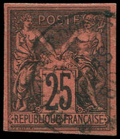 Colonies Générales - 43   25c. Noir Sur Rouge, Oblitéré Càd, TB. C - Other & Unclassified