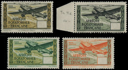 ** A.E.F. PA Type B De 1943 Sans RF, 4 Ex. Différents Sans La Valeur, TB - Other & Unclassified