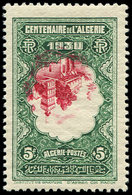 ** ALGERIE 99a : 5f. + 5f. Vert Et Rouge, CENTRE RENVERSE Et Déplacé, TB. Br - Other & Unclassified