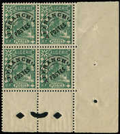 ** ALGERIE Préo 11 : Mosquée, 25c. Vert, BLOC De 4 Cdf, Fraîcheur Postale, TB - Otros & Sin Clasificación