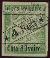 COTE D'IVOIRE Colis Px 9a : 4f. S. 15c. Vert, Grandes étoiles, Obl., TB. C - Other & Unclassified