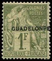 * GUADELOUPE 26aC : 1f. Olive, GUADELONPE, TB - Other & Unclassified