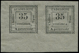 * GUADELOUPE Taxe 11a : 35c. Gris, UADELOUPE Tenant à Normal, Cdf, TB. Br - Other & Unclassified