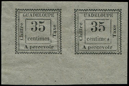 * GUADELOUPE Taxe 11a : 35c. Gris, UADELOUPE Tenant à Normal, Cdf, TB. Br - Otros & Sin Clasificación