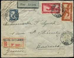 Let INDOCHINE 162A Et PA 7 Et 8 Obl. Càd XIENG-KHOUANG LAOS 16/11/37 S. Env., TB - Other & Unclassified